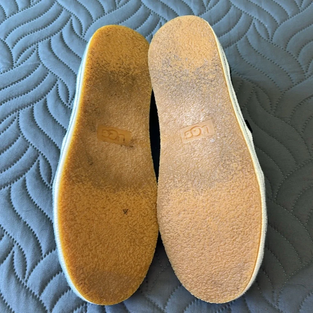 EUC -UGG Black/White Loafers Slip-Ons - Picture 7 of 7